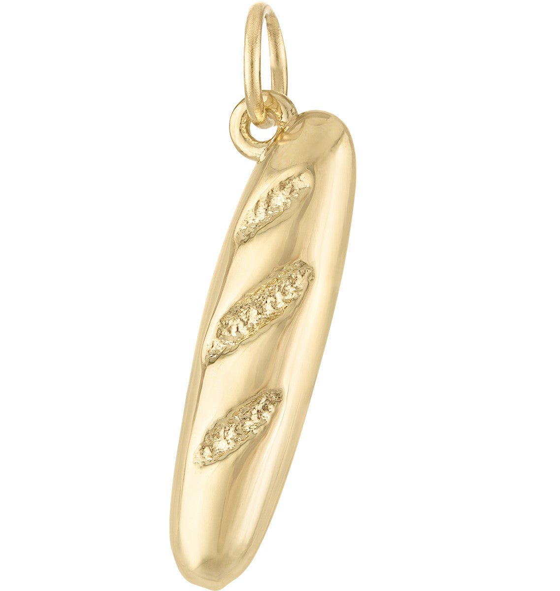 Baguette 14K Gold Charm